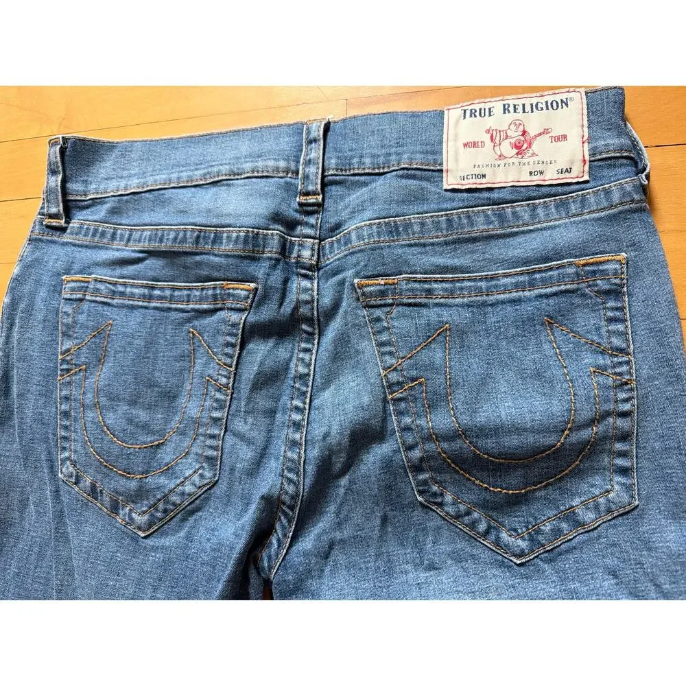 True Religion Size 34 Ricky Style MADE IN USA Straight Jeans